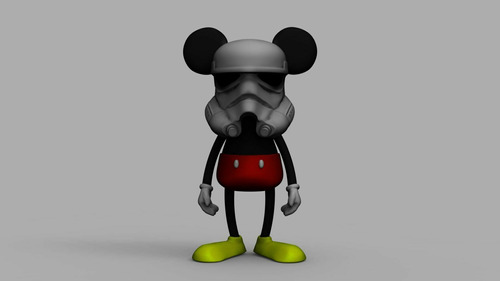 Disney Star Wars Mikey Mouse Storm Troop- Figura Plastica