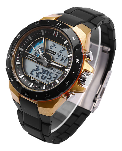 Reloj De Pulsera Para Hombre Analógico Y Digital Con Luz