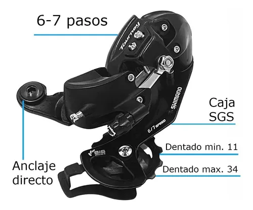 Desviador shimano tourney 7 pasos sales