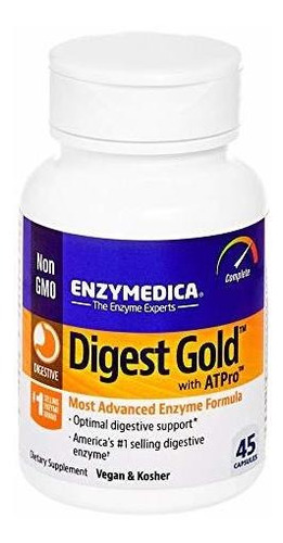 Enzymedica, Digesto De Oro Con Atpro, Suplemento Diario Apoy