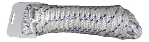 Corda Trançada Polipropileno Multi 100 Mt X 10mm Azul/branco