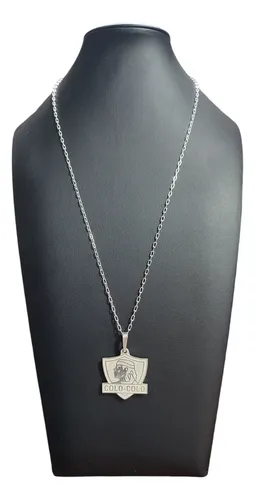 Cadena Collar Colo Colo Grande Plata Ley 925 + Caja Regalo
