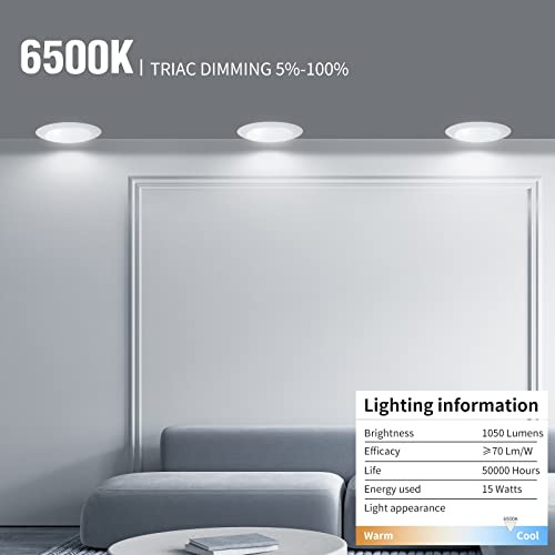 Lámpara De Techo Led Regulable 16.5 W 6 6500 K