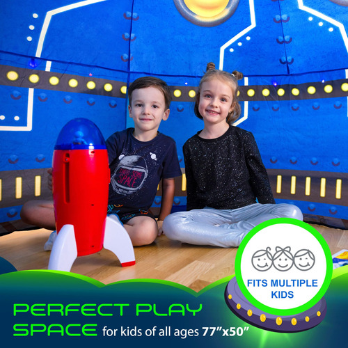 Inflatable Tent W&o Glowing Ufo Aerodome W/ Led Lights Kids