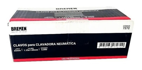 Clavos 45 Mm Clavadora Neumatica Bremen Bta Lusqtoff Makita