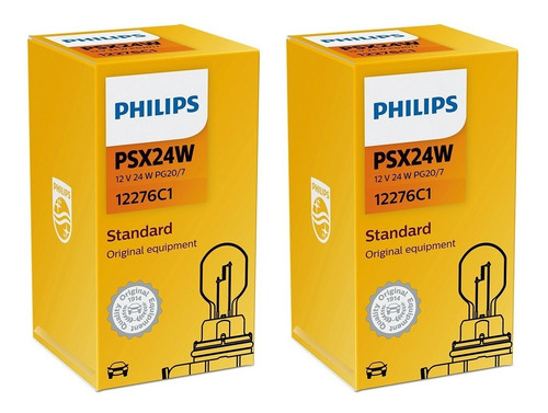 Kit 2 Lampara Psx Philips 12v 24w Halogena