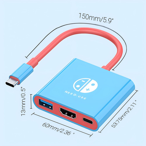Switch Dock Para Nintendo Switch Adaptador De Tv, Usb-c