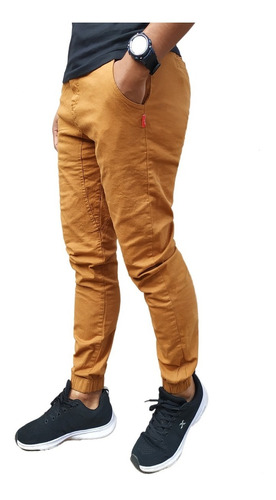 Pantalón Jogger De Gabardina Hombre