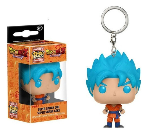 Llavero Goku (super Saiyan God) Funko Pop