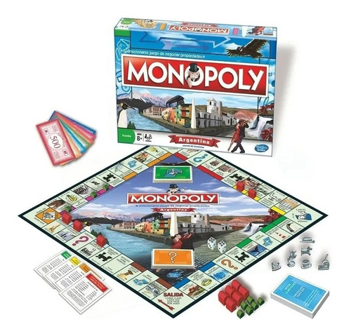Juego De Mesa Monopoly Argentina 830 Envío Full Hasbro