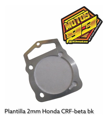 Plantilla 2mm Honda Crf 230cc Beta Bk Motos 93
