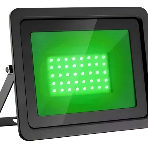 Kit 10 Refletor Led 400w Holofote Verde Bivolt A Prova D'águ