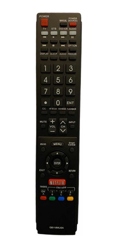 Control Remoto Para Sharp Aquos Smart Tv 6b118wj  Ga841wjsa 