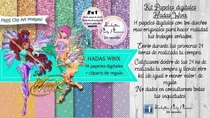 Comprar Papeles Fondos Digitales Hadas Winx Kit Imprimible