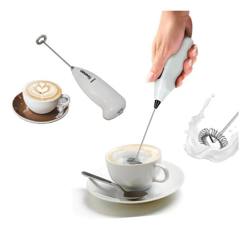 Misturador De Bebidas Inox Portátil Batedor Shake Ovos Mixer