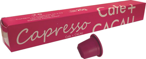 Cápsulas Café + Cacau Nespresso Capresso 10 Unidades