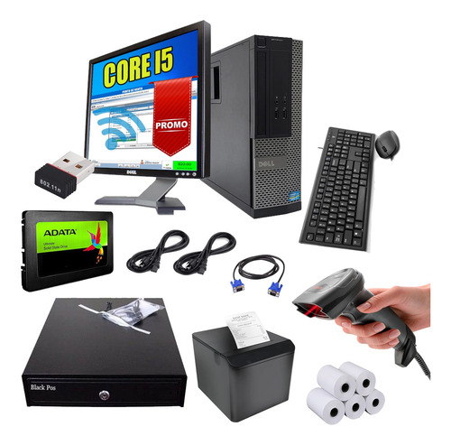 Kit Punto De Venta Pc Intel Core I5 + Cajon Lector Impresora