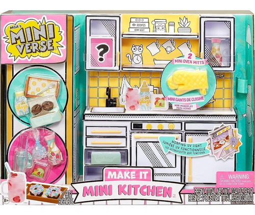 Mga's Miniverse Make It Mini Kitchen, Juego De Cocina, Con L