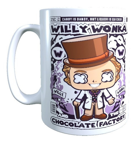 Taza Willy Wonka Y La Fabrica De Chocolate, Tazón Calidad