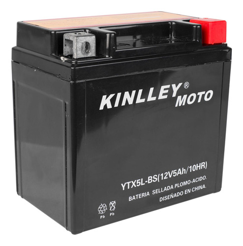Bateria Ytx5l-bs 12v 4ah Sellada Para Moto Ns160 Kinlley