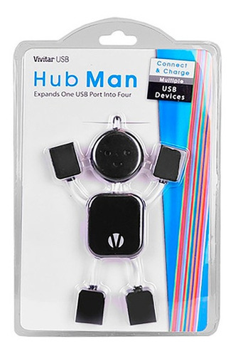 Hub Usb Vivitar Hubman 4 Puertos Usb 2.0