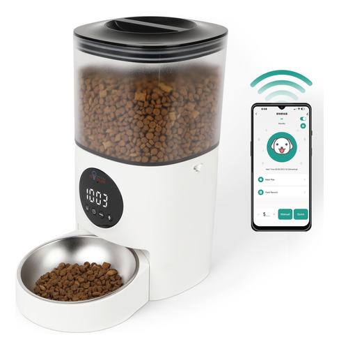 Dispensador Automático De Comida Seca Para Perros Y Gatos Ge