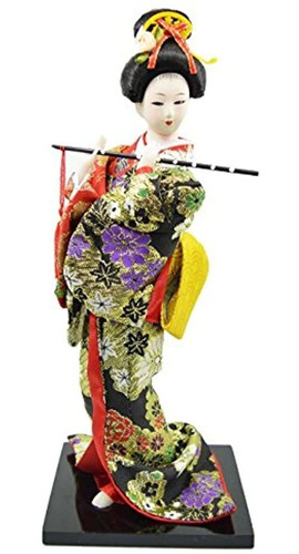 Muñeca Japonesa - Geisha - 30cm / 11.8  De Alto - Muñeca A