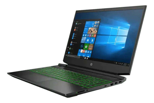 HP Notebook gamer Pavilion Gaming 15-ec1037la 15.6" color verde/negro 8GB de Ram 512GB SSD AMD Ryzen 5