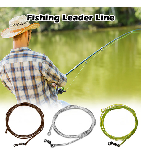 Linha Principal De Fluorocarbono De 1m 45lb Fishing Leader L