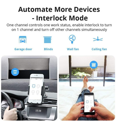 Sonoff 4ch Pro R3 Wi-fi Smart Switch De 4 Canales Para Carri