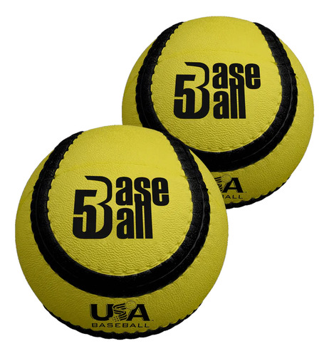 Set De Pelotica De Goma 2 Pelotas 4 Bases Baseball5 Oficial