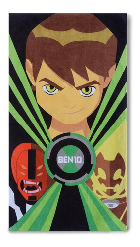 Imagen 1 de 10 de Toallon Infantil Playero Ben 10 Pucca 100% Algodon 130x70cm
