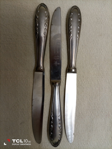 Cuchillos Explendor (precio X Los 3). Acero Inox.