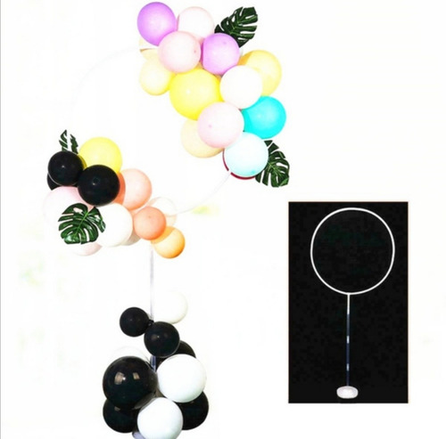 20 Base Circular Portatil Soporte P Globos Aro Decoracion