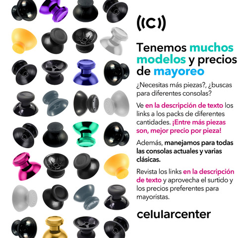 20 Pares (40 Piezas) Capuchón P/ Ps3 Control Joystick Tapa