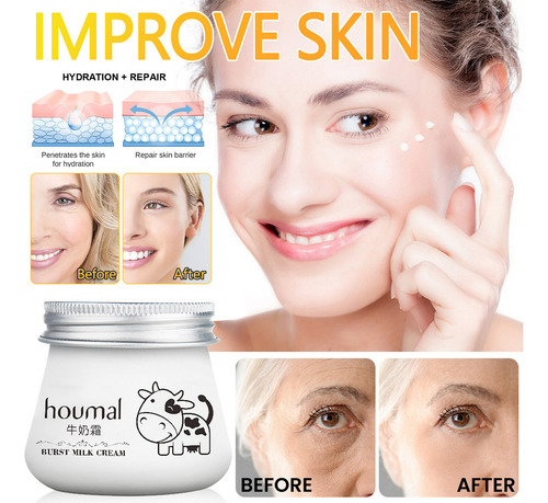 & Crema Facial Rejuvenecedora For La Piel W Milk Refr 1025