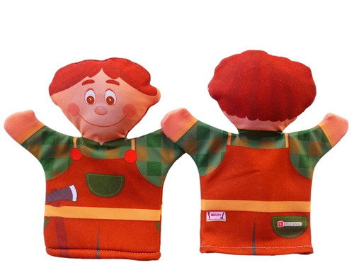 Titeres Set X4 Modelos Caperucita Chanchitos Animales Edu