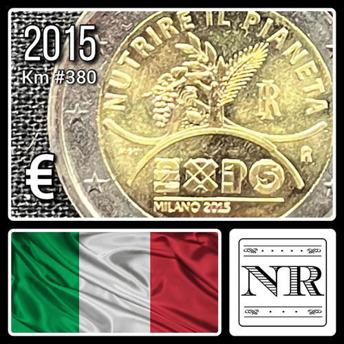 Italia - 2 Euros - Año 2015 - Km #380 - Expo Milán