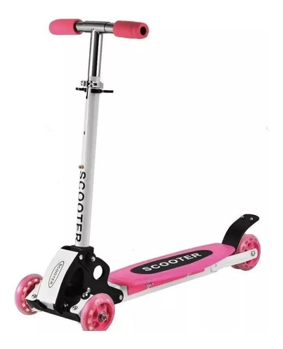 Patineta Monopatin Scooter Altura Regulable Con Luces