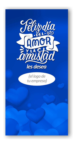 Pendón Publicitario Colgante Dia De Los Enamorados