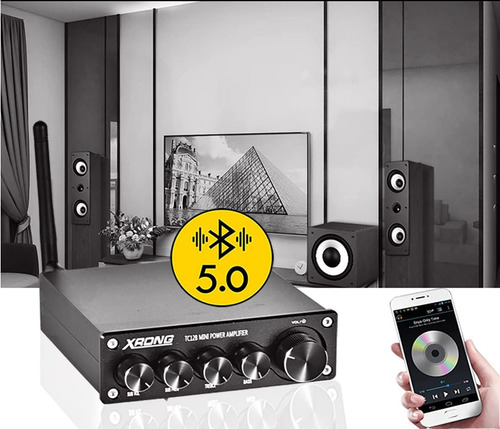 Xrong Amplificador De Subwoofer Audio Para El Hogar, Amplifi