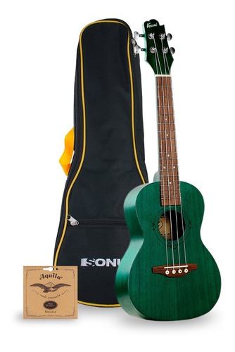 Ukelele Kauai 21/verde /funda/aquila Strings Sonun