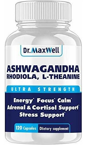 Ashwagandha Cortisol Manager -  120 Píldoras.  Dr, Maxwell