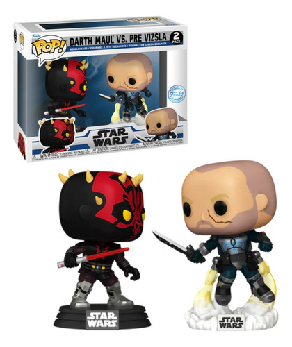 Funko Pop Star Wars Darth Maul Vs Pre Vizsla 2-pack