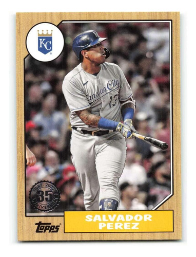 2022 Topps 1987 Topps 35 Aniversario T87-17 Salvador Perez N