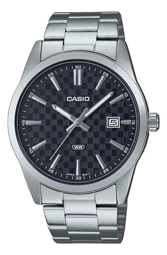 Reloj Casio Hombre Pantalla De Fecha Analógica Esfera Negra 