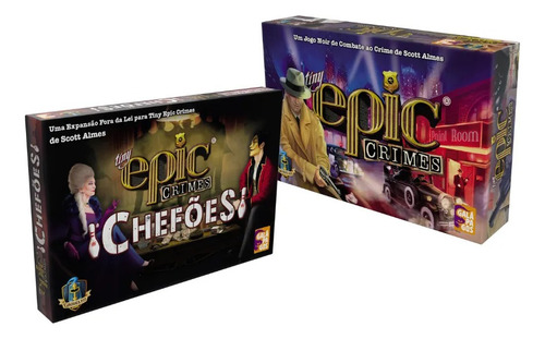 Tiny Epic Crimes + Expansão Chefões - Jogo De Tabuleiro