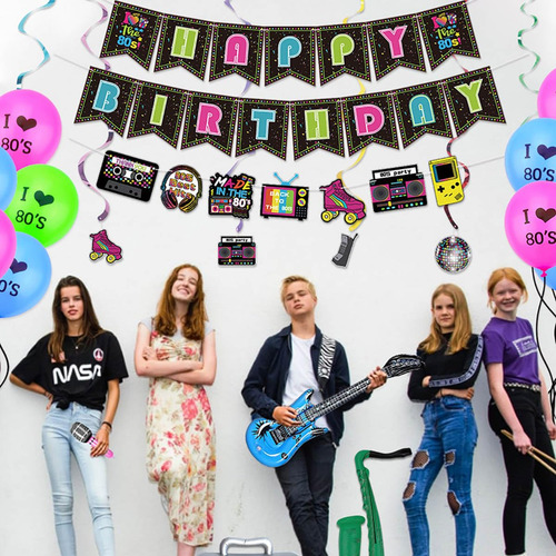 Decoraciones Para Fiestas De Cumpleaños Estilo 80