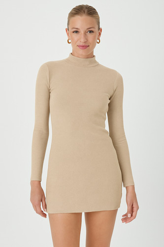 Vestido Polera De Waflle Mochi Mujer