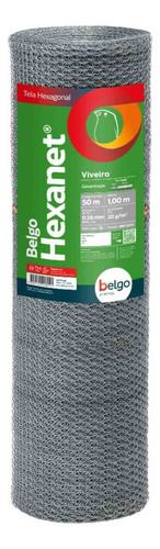 Tela Viveiro De Passarinho 80cm X 50 Metros Fio 24 - Belgo